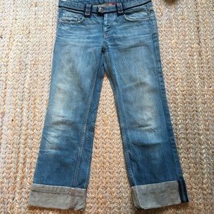 Prada cropped boyfriend jean size 26